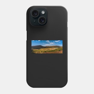 Panorama of Glen Shee in Perthshire, Scotland Phone Case