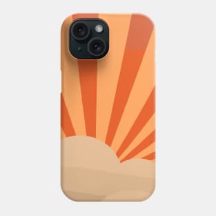 Orange Clouds Phone Case