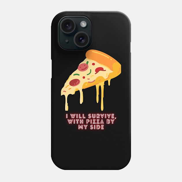 Pizza by my side Phone Case by Delta Zero Seven