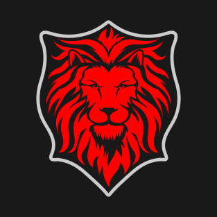 Red Lion on Stylized Shield T-Shirt