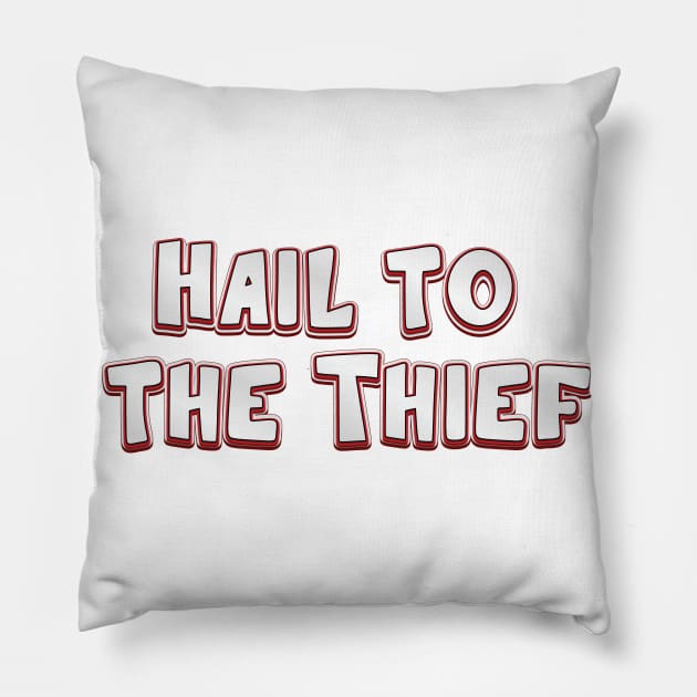 Hail to the Thief (radiohead) Pillow by QinoDesign