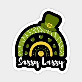 Sassy Lassie Cute Women's St. Patrick's Day Magnet