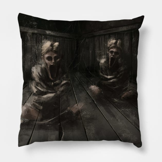 Twins Pillow by Danny Ingrassia Art