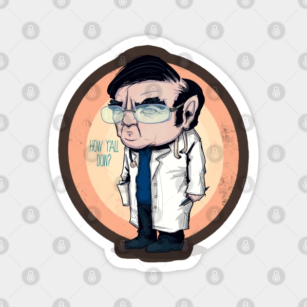 Dr Now Magnet by LVBart