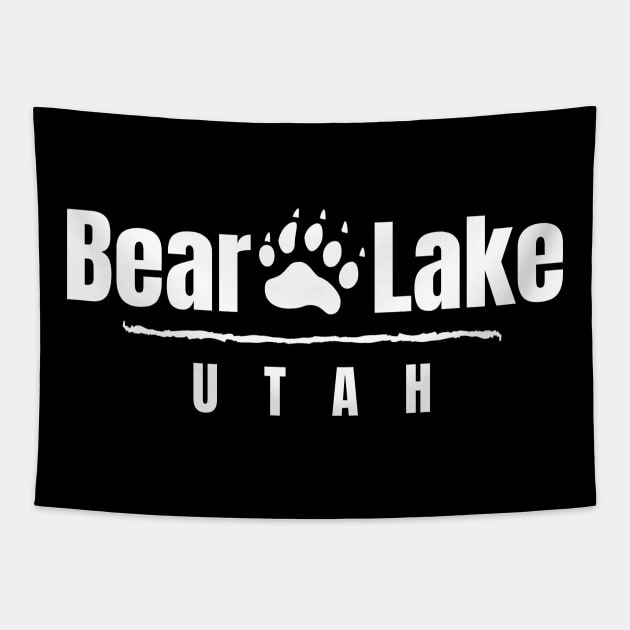 Bear Lake Utah Bear Paw Tapestry by MalibuSun