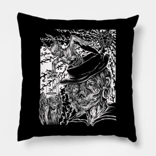 Witching Hour hoodie (back design) by Amy Brereton Pillow