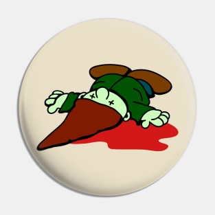 Dead Garden Gnome Pin