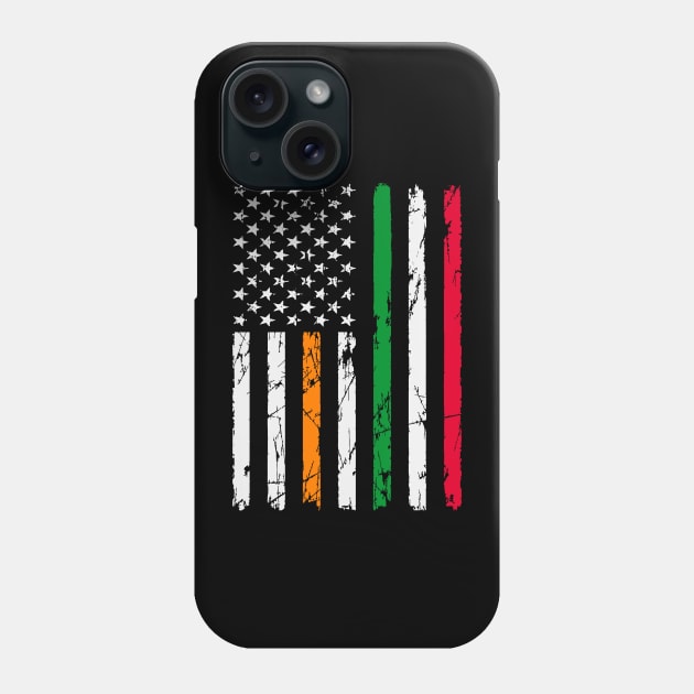 Irish Italian American Flag Phone Case by TeeTypo