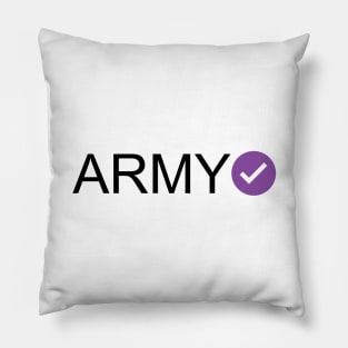 Verified ARMY Pillow