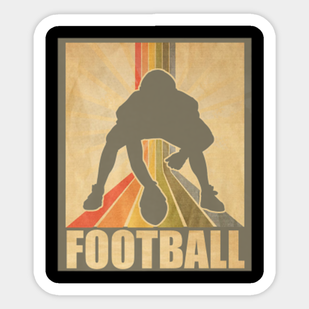 VINTAGE AND RETRO AMERICAN FOOTBALL COLLEGE FOOTBALL - Vintage And Retro American Football - Sticker