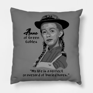 Anne of Green Gables Portrait and Quote Pillow