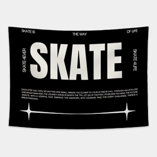 Skateboard Typhography streetwear gift Tapestry