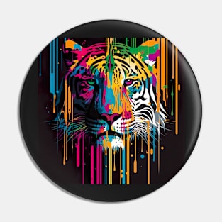 Majestic Tiger in Pride colors ! Pin