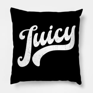 Juicy // Grunge White Pillow