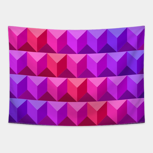 Abstract Triangles Tapestry by Clutterbooke