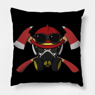 Firefighters crew Jolly Roger pirate flag (no caption) Pillow