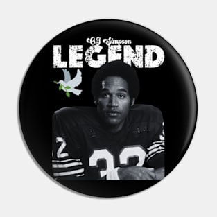 OJ Simpson  Rest in Peace Pin