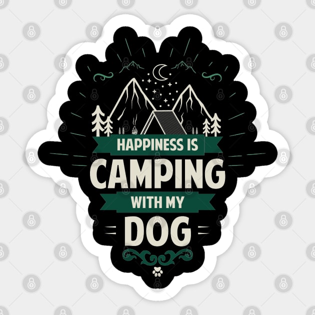 Logo Sticker - Camping With Dogs