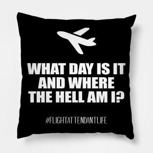 What day is it and where the hell am I? Pillow