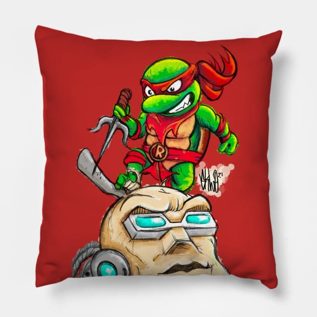 Raphael - TMNT - Fan Art Pillow by SkloIlustrator