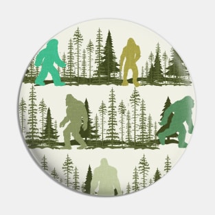 Bigfoot out in the Forest Pin