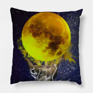 Red moon Pillow