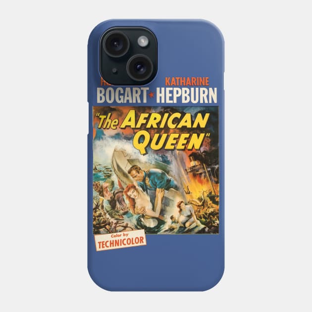 The African Queen Movie Poster Phone Case by MovieFunTime