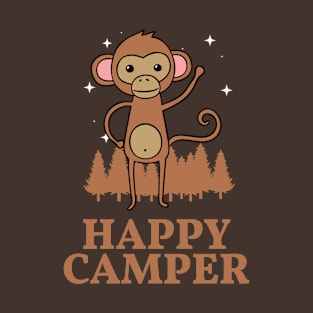 Happy Camper - Happy Camping Monkey T-Shirt