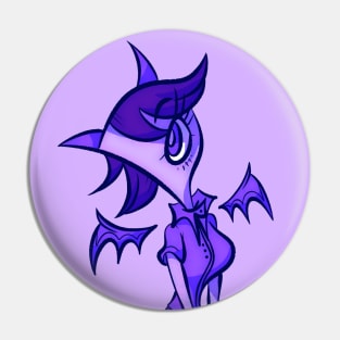 Cute Purple Horned Devil Pin