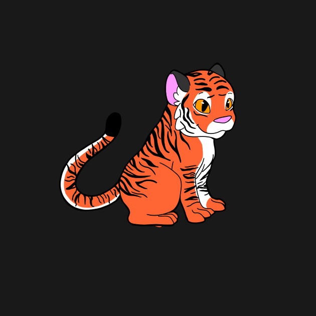 Orange Tiger by Adastumae