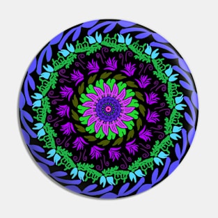 Colorful mandala art Pin