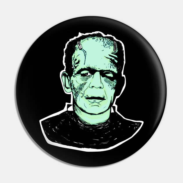 Frankenstein's Monster Pin by attackofthegiantants