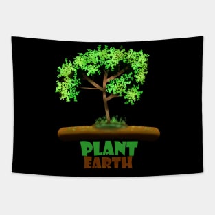 Plant Earth, Trees And Planting Lovers Tapestry