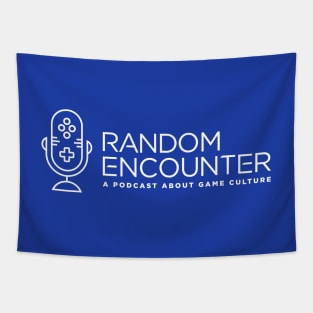 Random Encounter Logo White Tapestry