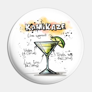 Kamikaze drink Pin