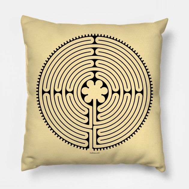 Chartres Labyrinth Pillow by tuditees