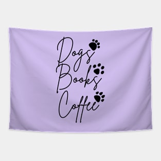 dogs books coffee paws Tapestry