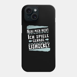 Eishockey Puck Body Check Eisstadion Schläger Phone Case