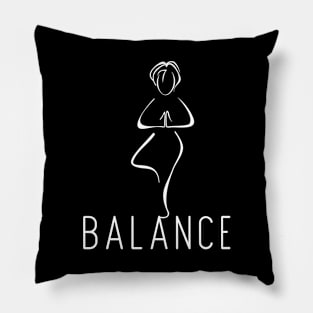 Balance Yoga Pose Mindful Meditation Pillow