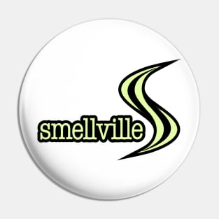 Smellville Logo Light Green with Black Outline Pin