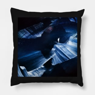 Starscapes Blue Space Art Pillow