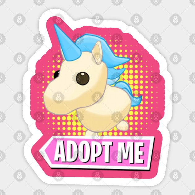 Golden Unicorn Adopt Me Sticker Teepublic Uk - golden unicorn roblox adopt me unicorn pictures