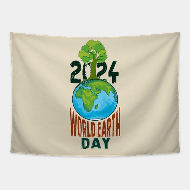 Harmony with Nature, Earth Day Every Day Tapestry by ANNATEES