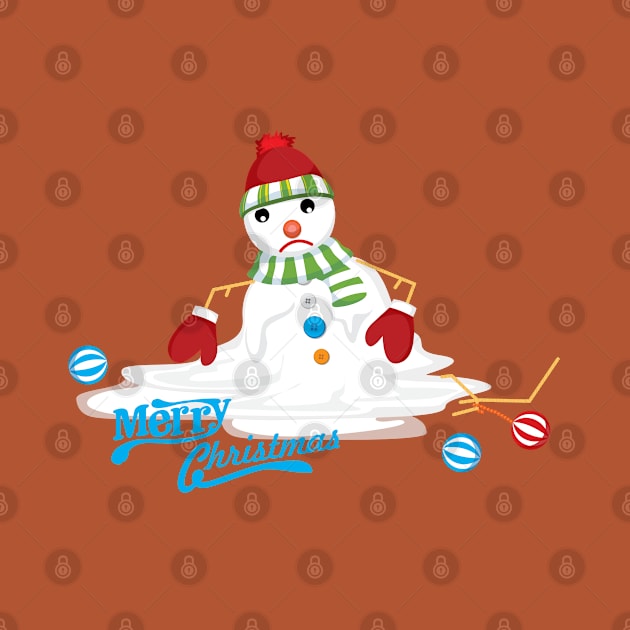 merry christmas melting snowman by gossiprag