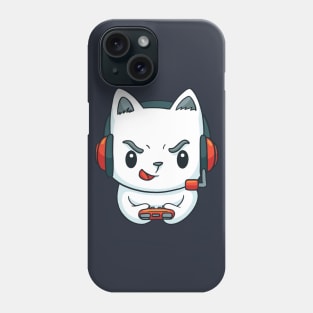 Cute Kitten Gaming Cat Gift For Gamers Phone Case