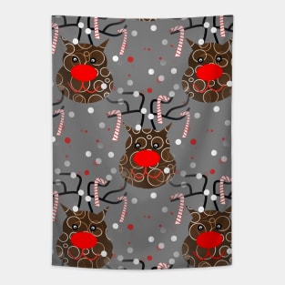 FUNNY  Reindeer Pattern Tapestry