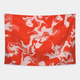 Shades of Pastel Red and Pink Aesthetic Marble Pattern Tapestry