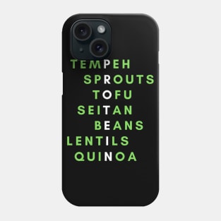 Vegan protein sources Phone Case