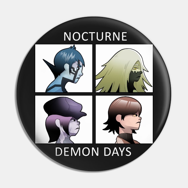 Nocturne - Demon Days Pin by SteveChopz