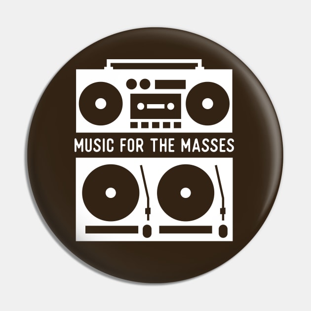 Music for the Masses Pin by RussellTateDotCom